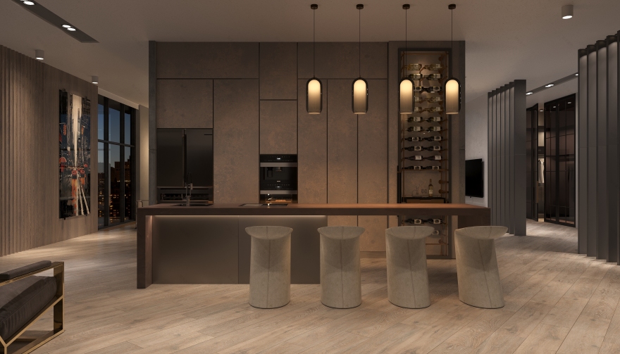Contemporarie style apartments可视化项目丨tetiana_visual_3d-25