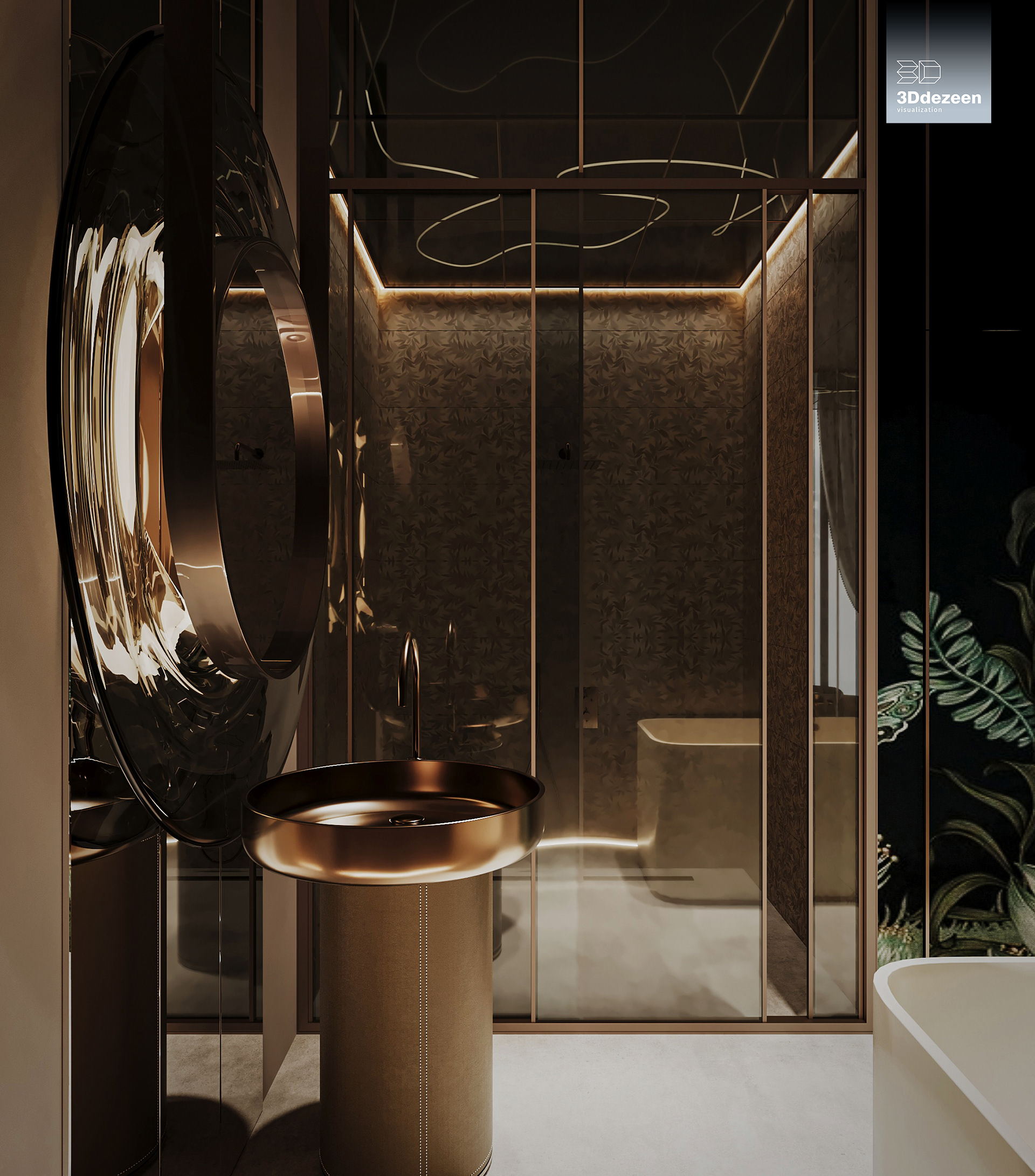 Miami Apartment 室内设计可视化丨美国-54