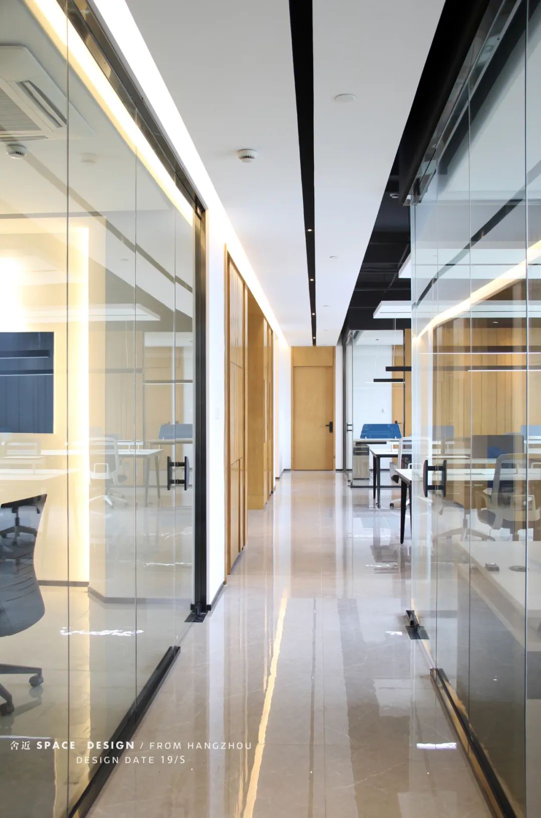 汇智地办公总部 | 木纹之美,赋予空间生命与温度-110