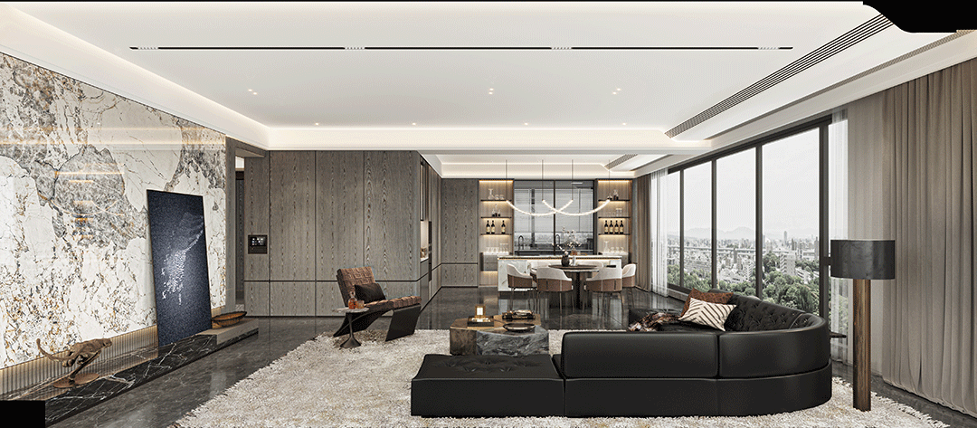 杭州龙湖丰收湖大平层样板间丨中国杭州丨北京靳朝晖设计有限公司-70