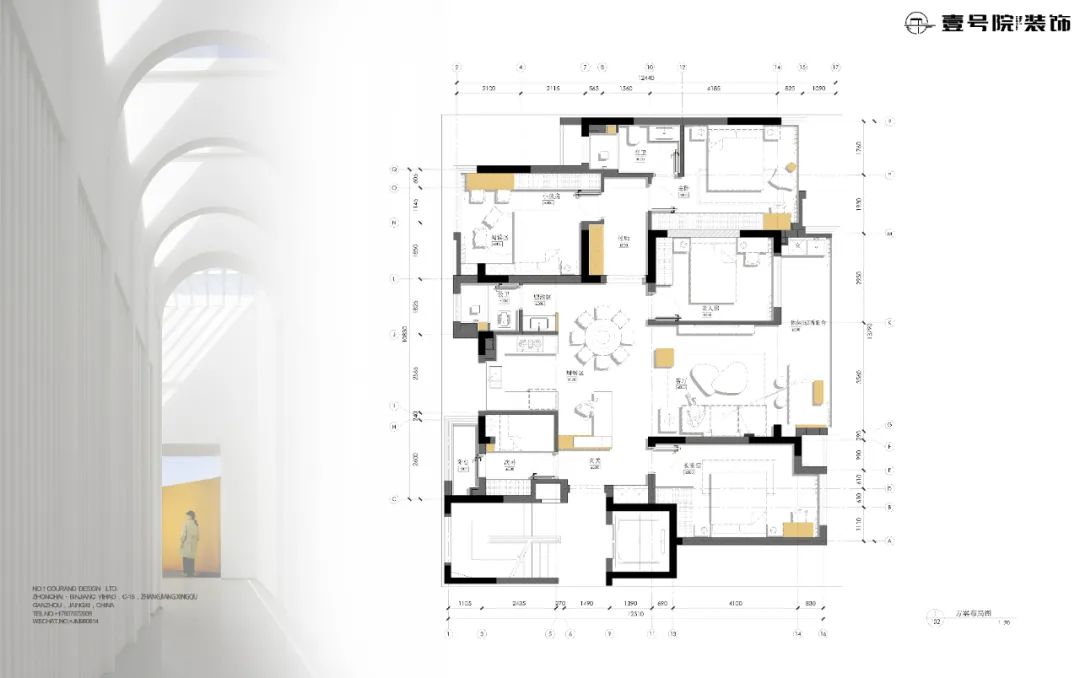 奶油风住宅丨壹号院空间-4