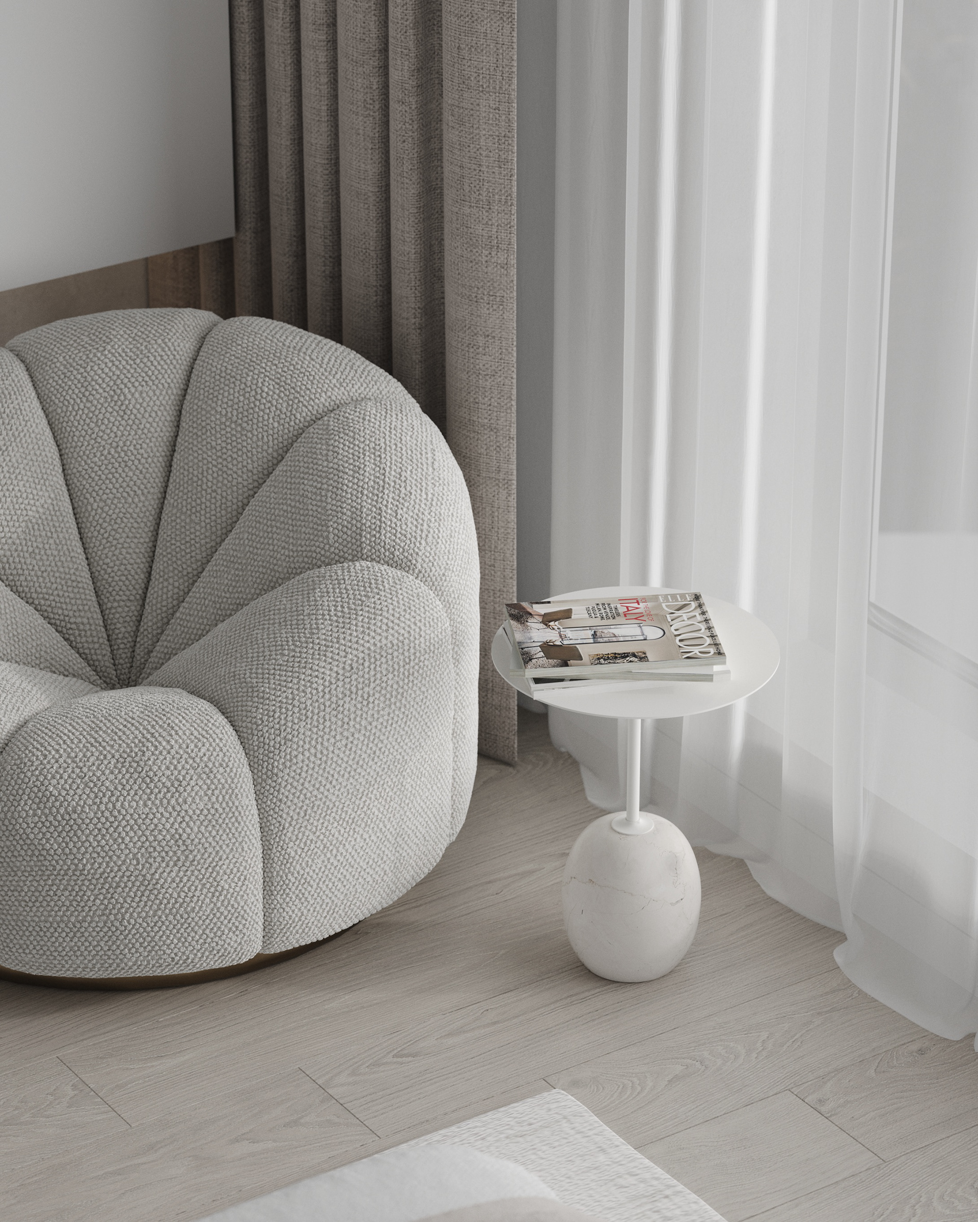 主卧室可视化设计丨美国丨Inesa Orlenko-17