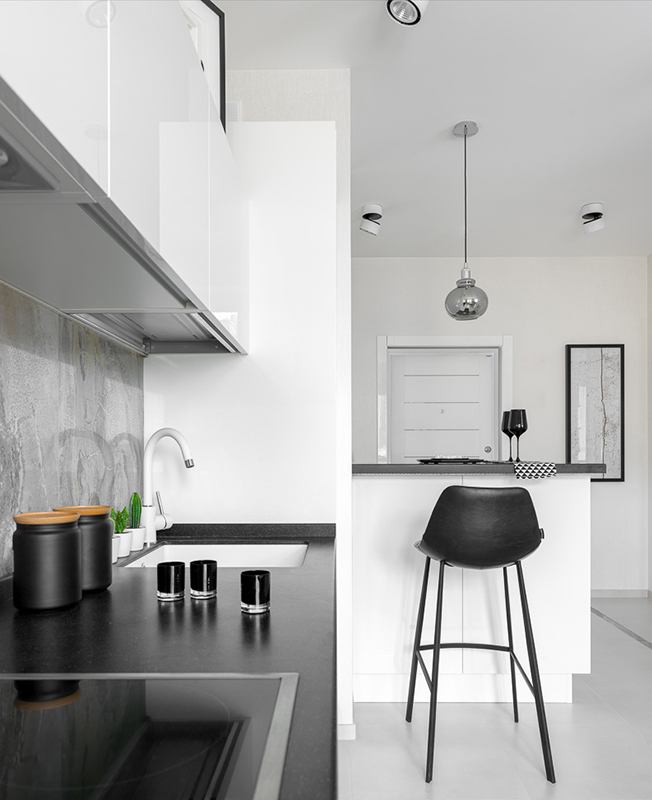 莫斯科北欧风公寓 | 极简白色小户型设计-10