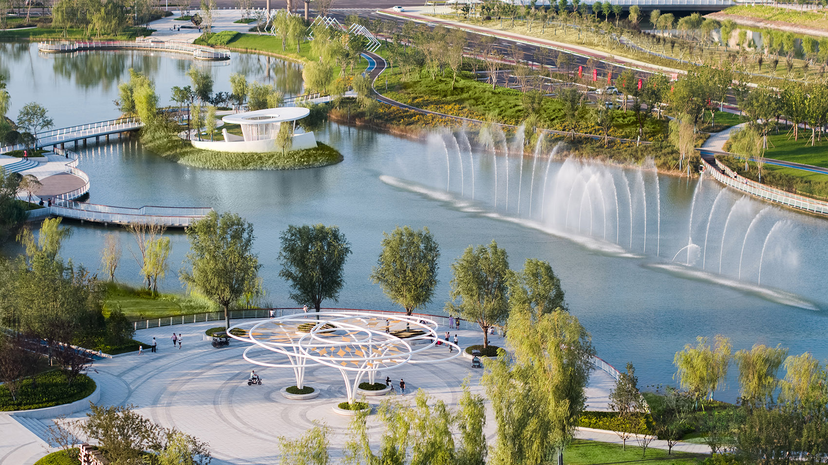 周口万达芙蓉湖生态城市公园丨中国周口丨林德设计-67
