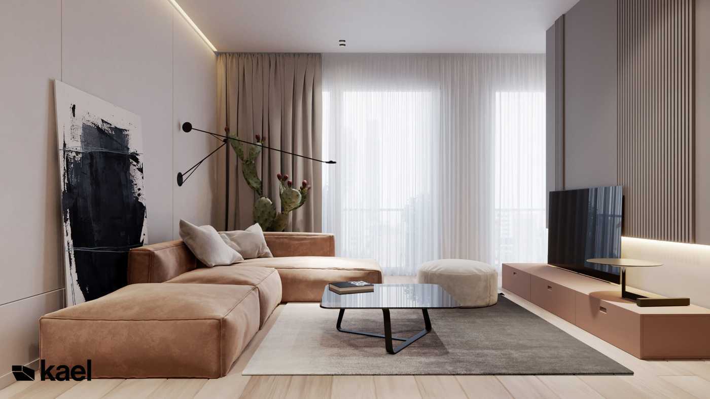 Проект 3к квартиры 90 м2 с вариантами планировки студии - Фото интерьеров-50