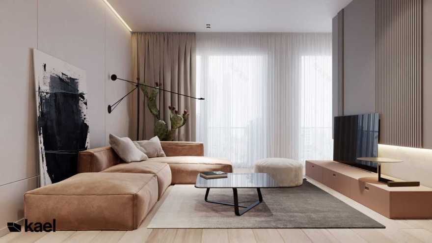 Проект 3к квартиры 90 м2 с вариантами планировки студии - Фото интерьеров-50