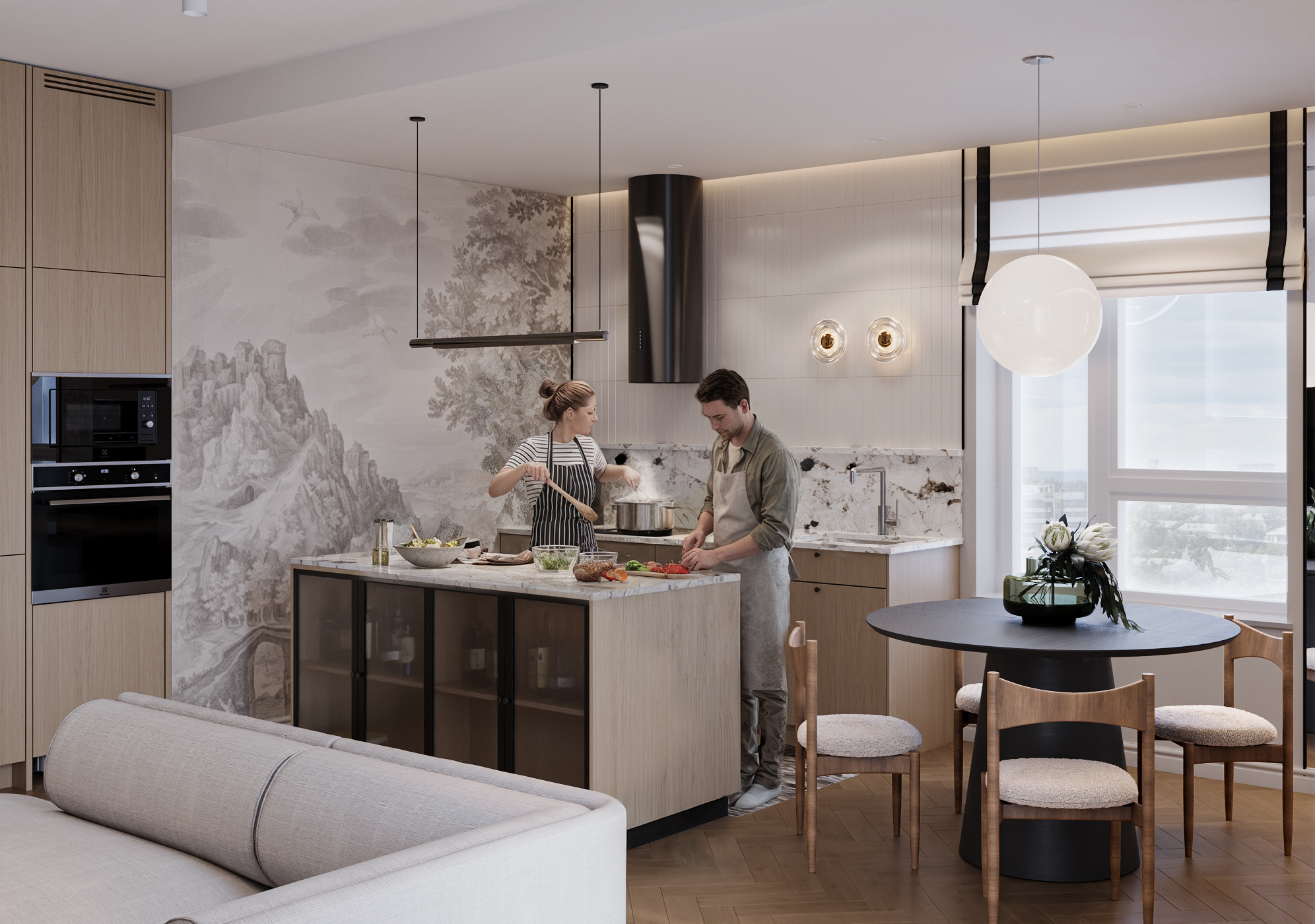 3D Visualization - Korso - 93 m2-6