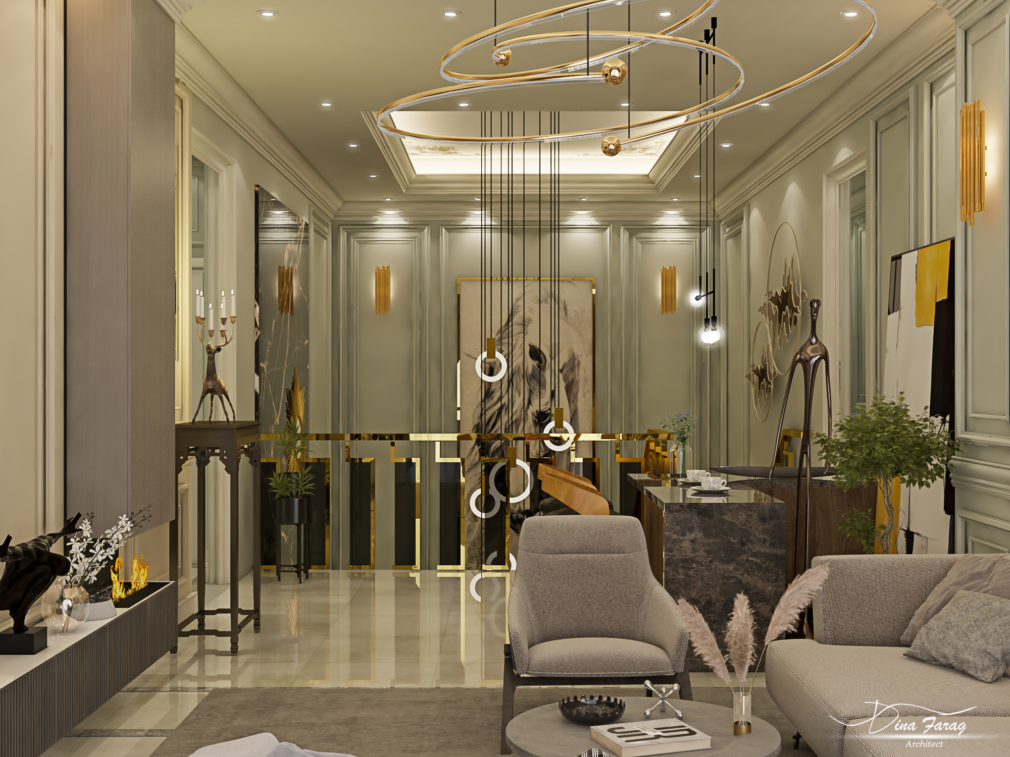 LUXURY LIVINGROOM 室内设计-9