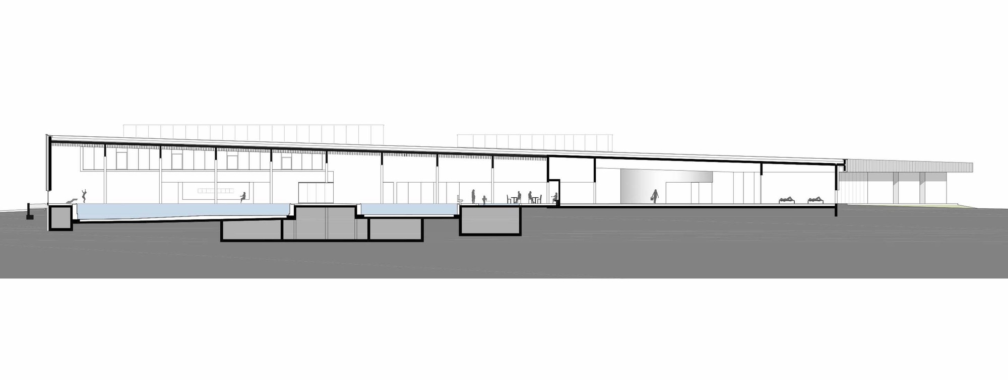 体育馆(Gärtner+Neururer丨体育馆丨Hallenbad Ried Im Innkreis Sauna and Pool)-10