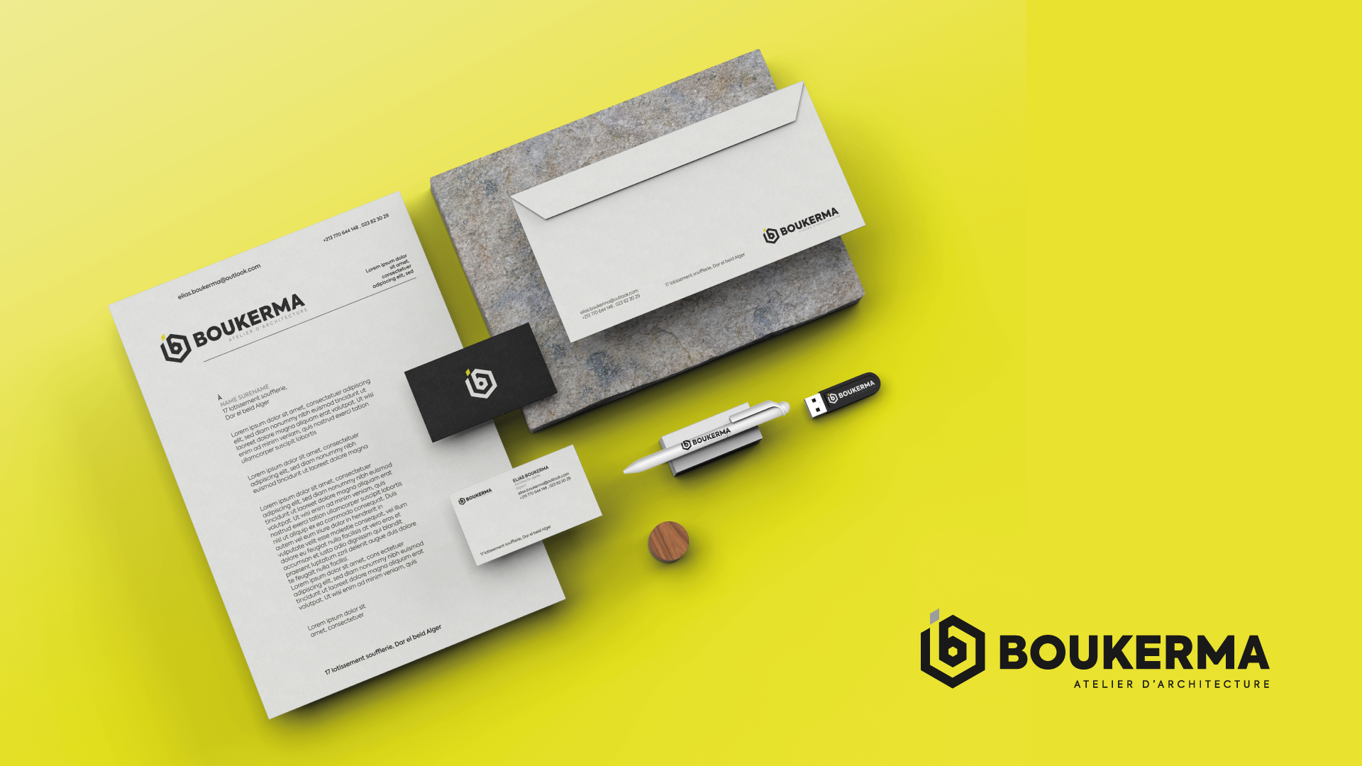 BOUKERMA 建筑工作室品牌标识设计丨阿尔及利亚阿尔及尔-10