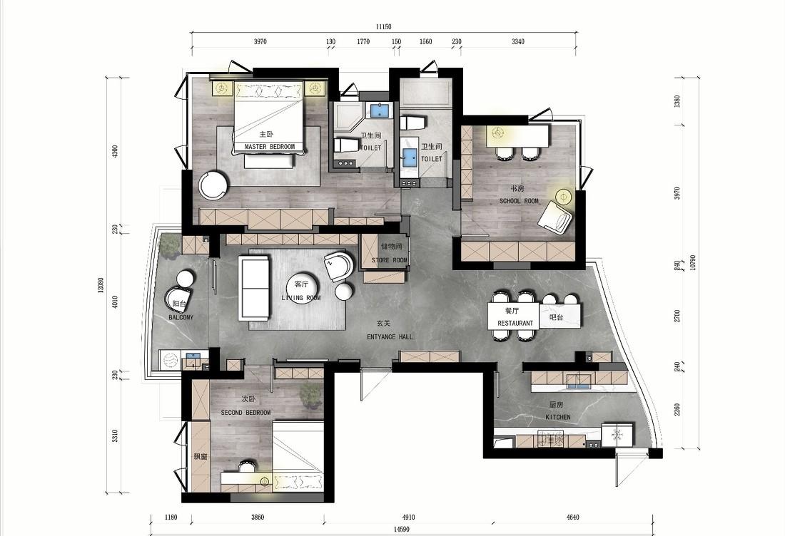 沐光 | 上北设计打造温馨平层空间-30