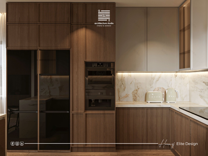 奢华生活 + 厨房
注:原内容 Lu·ury 推测是 Luxury 的拼写错误,这里按 Luxury 来翻译 丨埃及丨A2Z Architects™-11