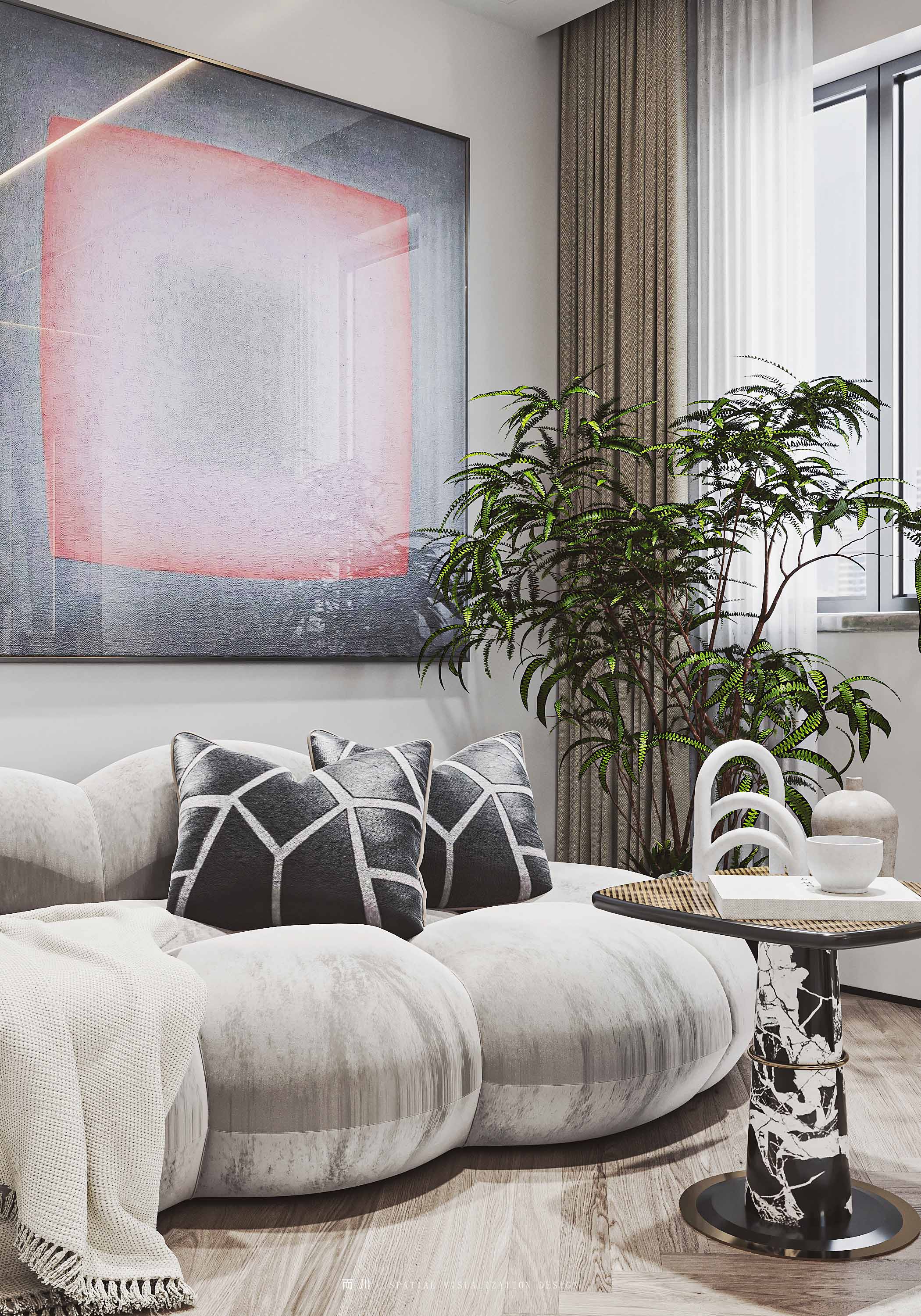 现代轻奢丨魔方空间设计-27