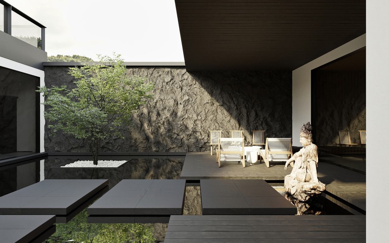 忆江南·中式别墅丨ZHBB 效果表现-8