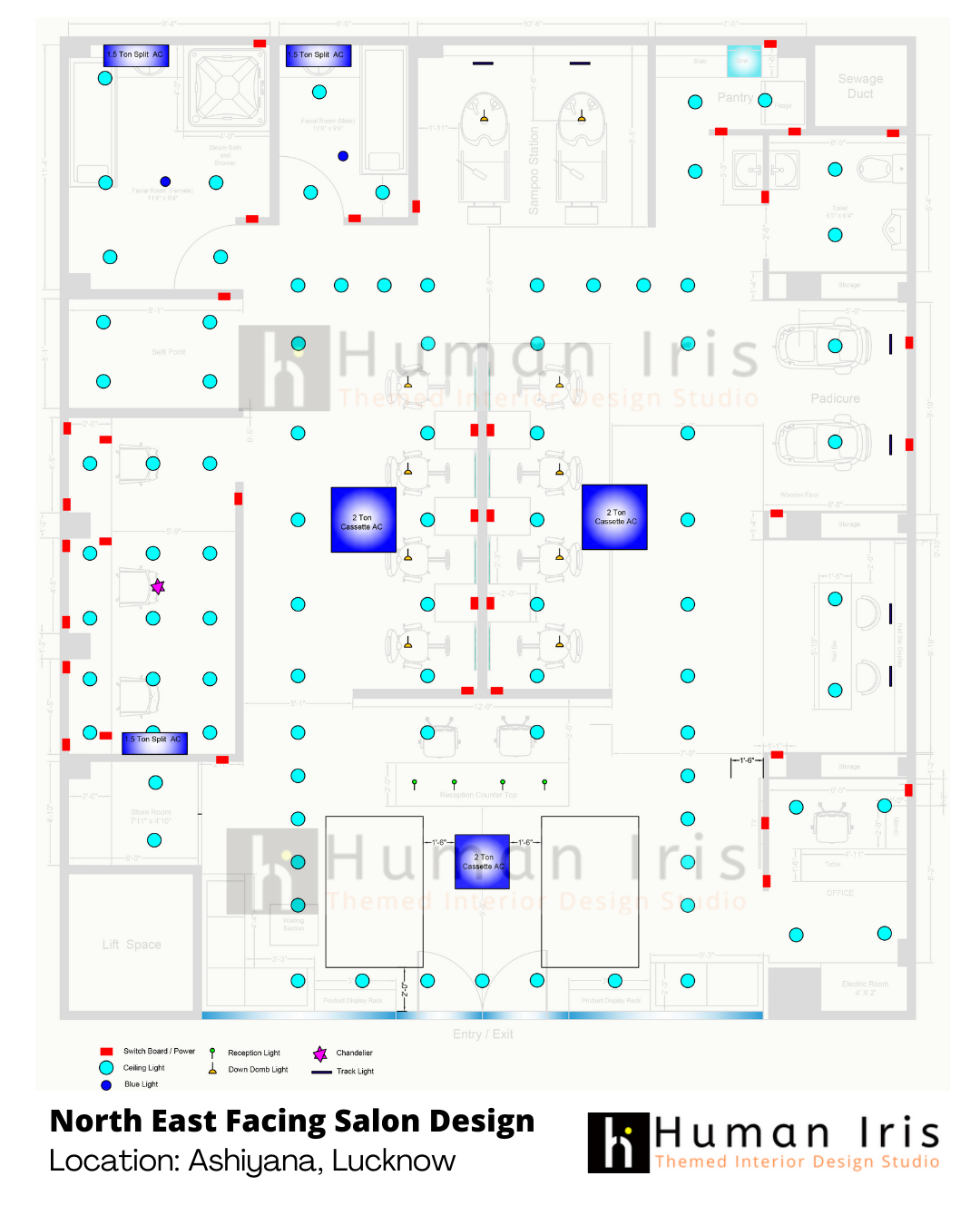 45' · 39' 沙龙布局与立面设计项目丨印度-19