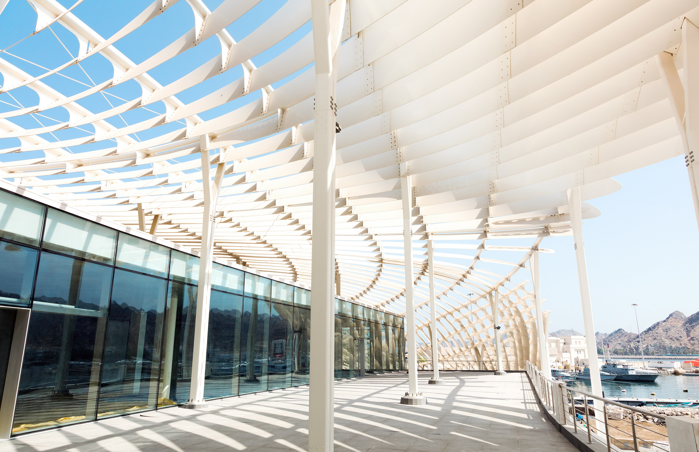 Snøhetta fish market features slatted canopy inspired by Arabic calligraphy-17