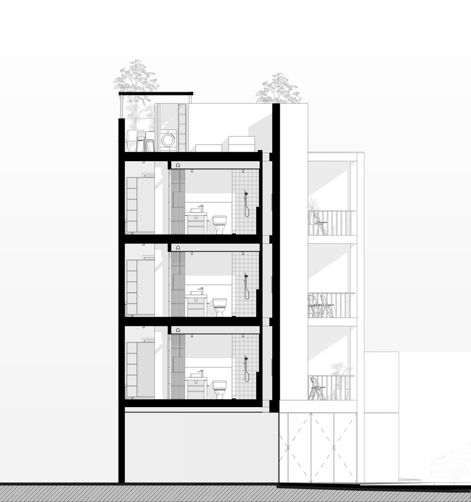 墨西哥佩雷达·韩工作室“走廊建筑”多功能空间设计-28