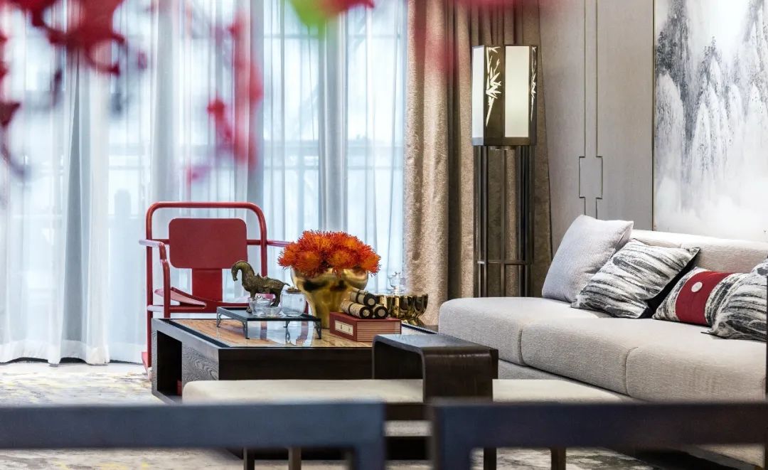 奥晨天元平墅·中式样板房 | 英雄气息与现代人居的完美融合-26