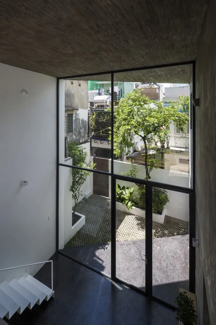 越南密集住宅区的三维花园住宅-37