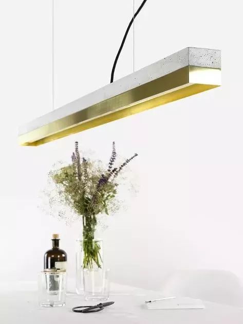 水磨石与黄铜 打造高级感家居-39