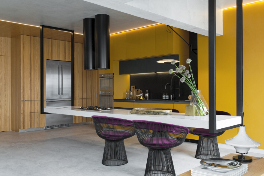 悬空 4.5 米!São Paulo 平层公寓创新厨房设计-13