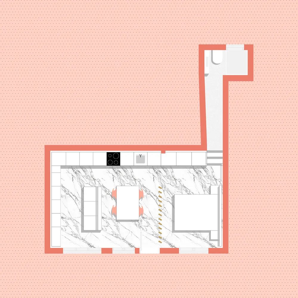 色彩斑斓的 55㎡公寓丨西班牙马德里丨OOIIO 建筑团队-35
