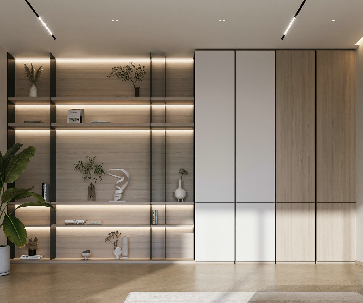 原木+高级灰 打造出精致舒适的居住空间-9