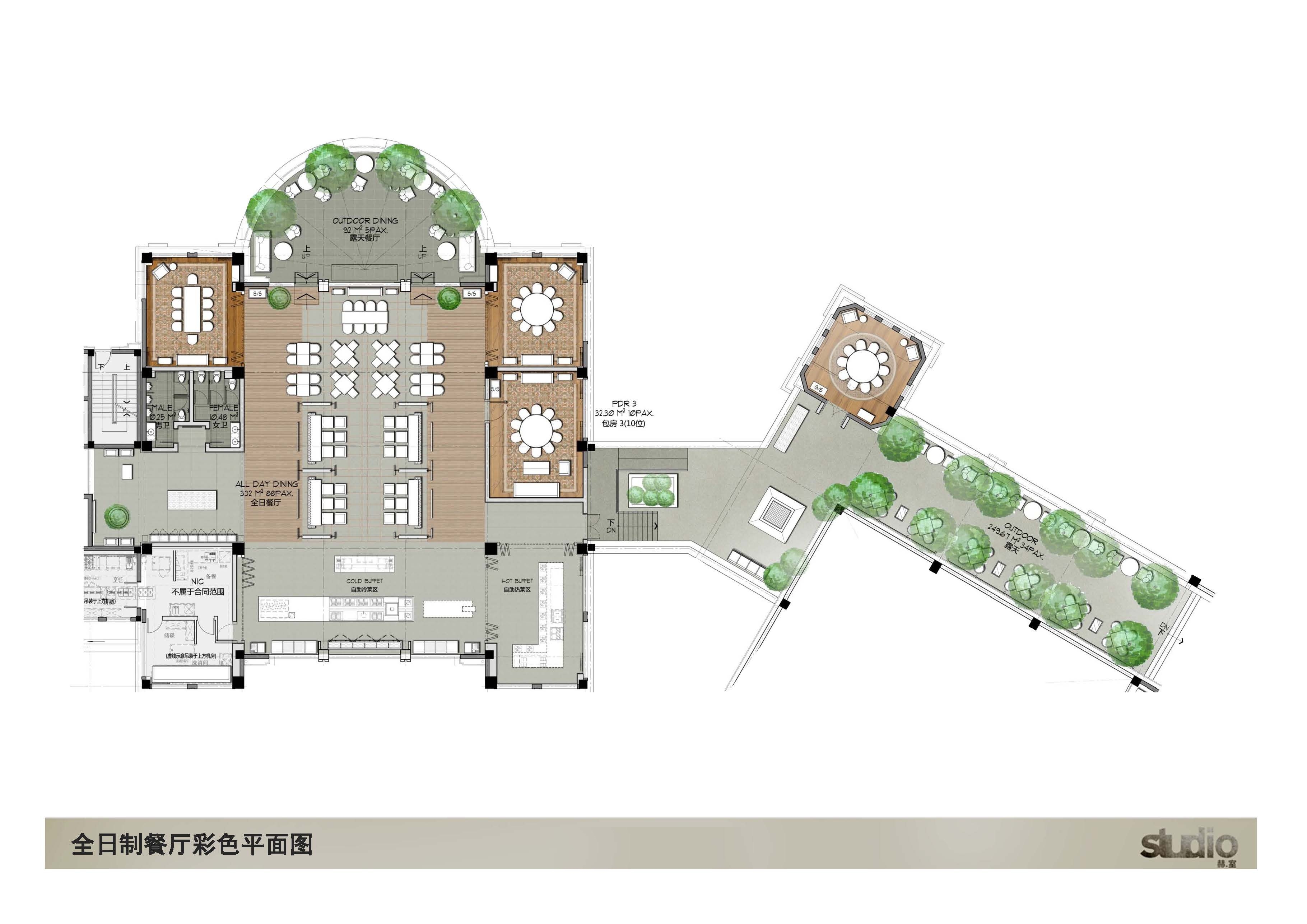 赫室 杭州加州酒店优雅美式风格设计方案概念-8