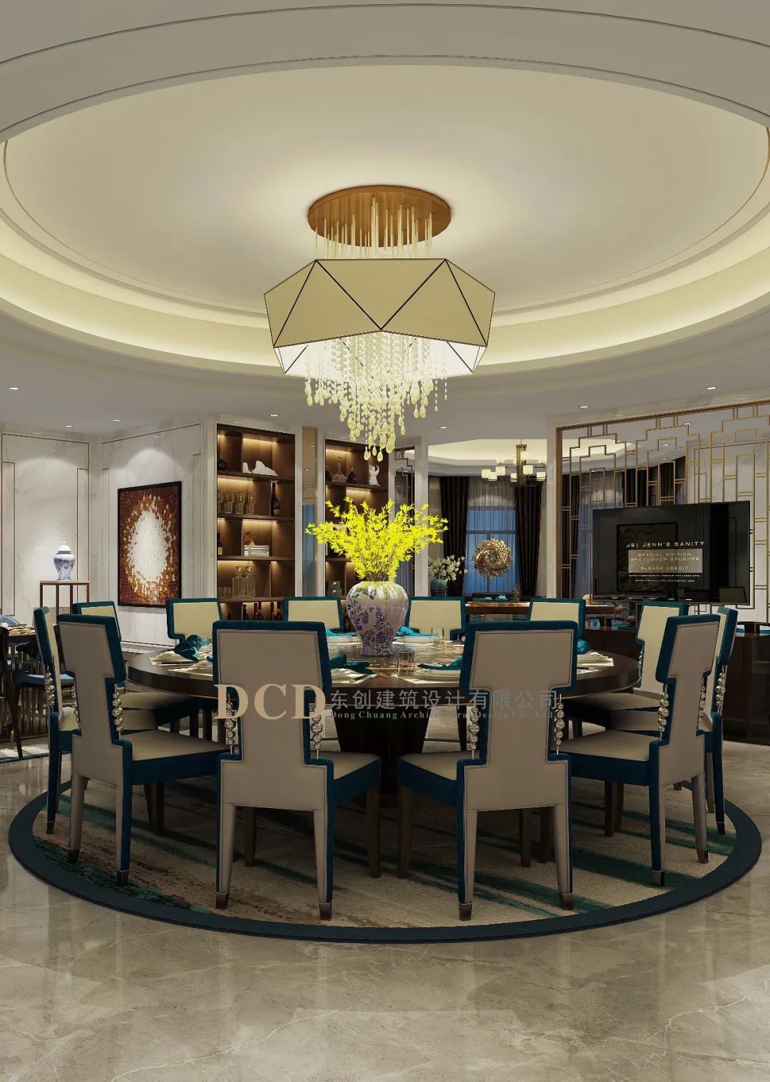 广东佛山九江别墅 | 新中式雅致空间,归家期待的美好呈现-29