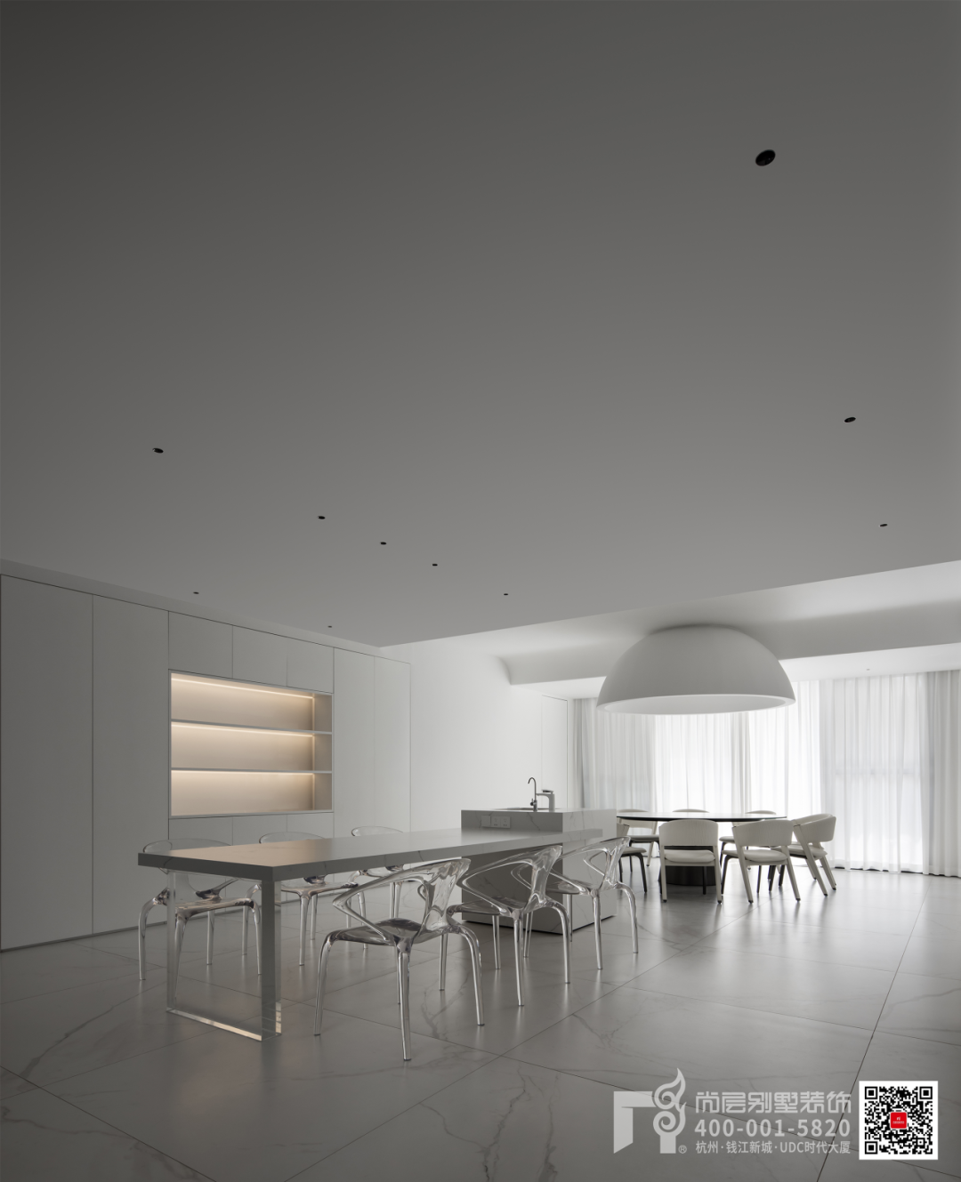 1030㎡现代简约·解构主义与留白美学的空间叙事-30