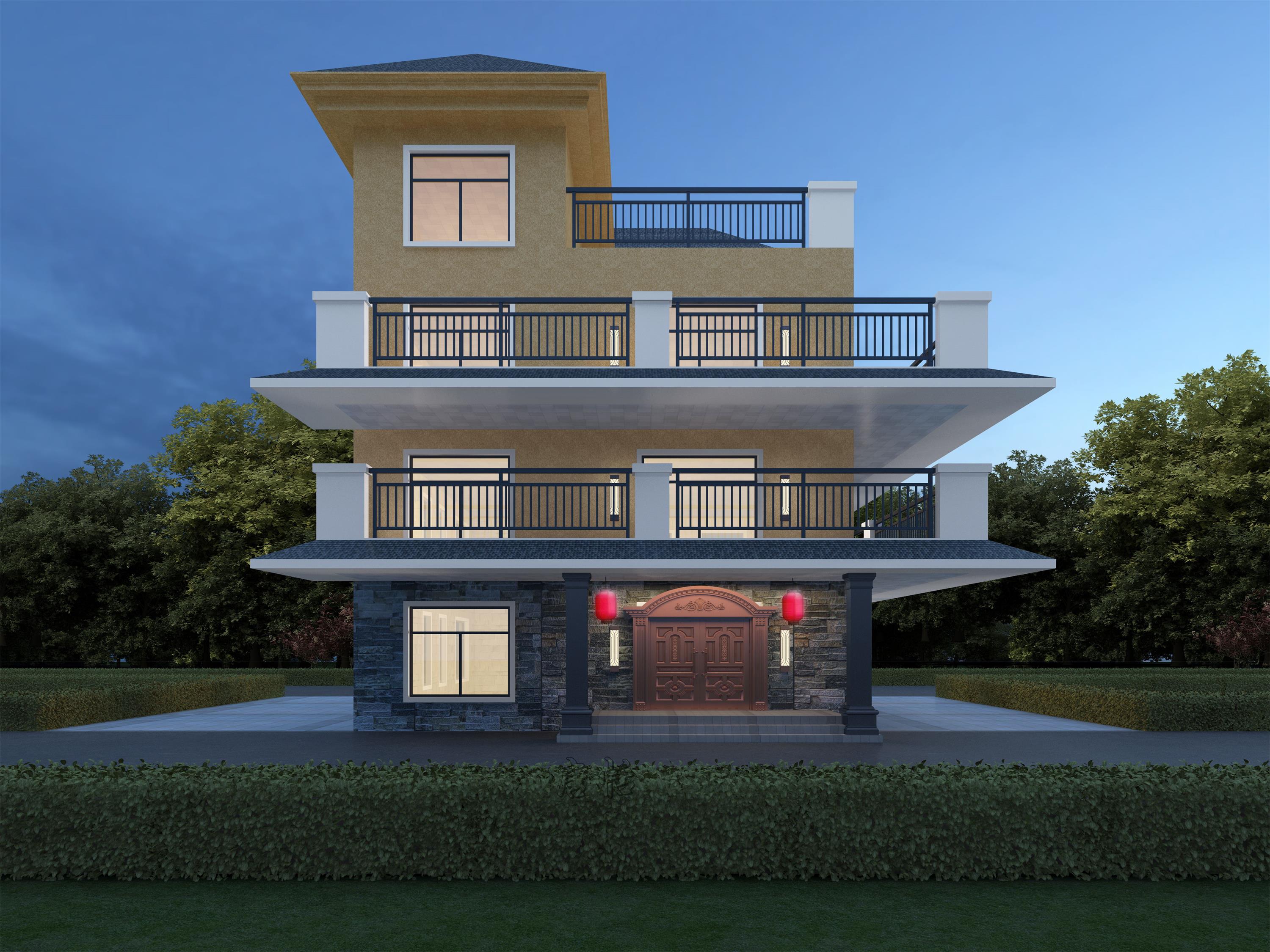 宁静致远自然之别墅外立面设计-11