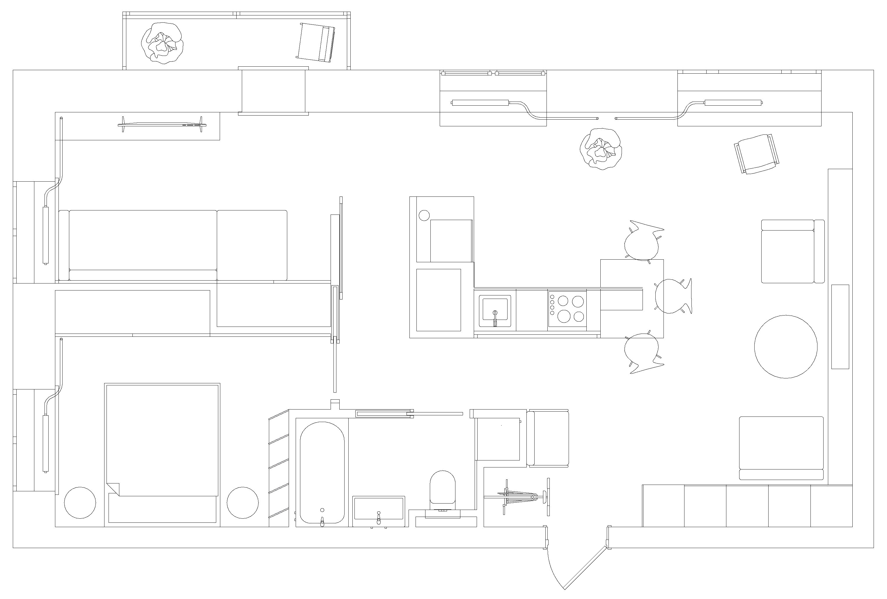 JAPANDI 风格城市公寓室内设计-37