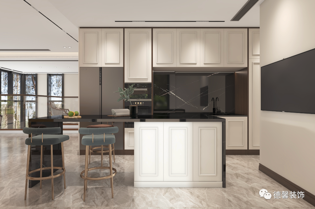 玖珑湖美式浪漫别墅丨德馨装饰-11