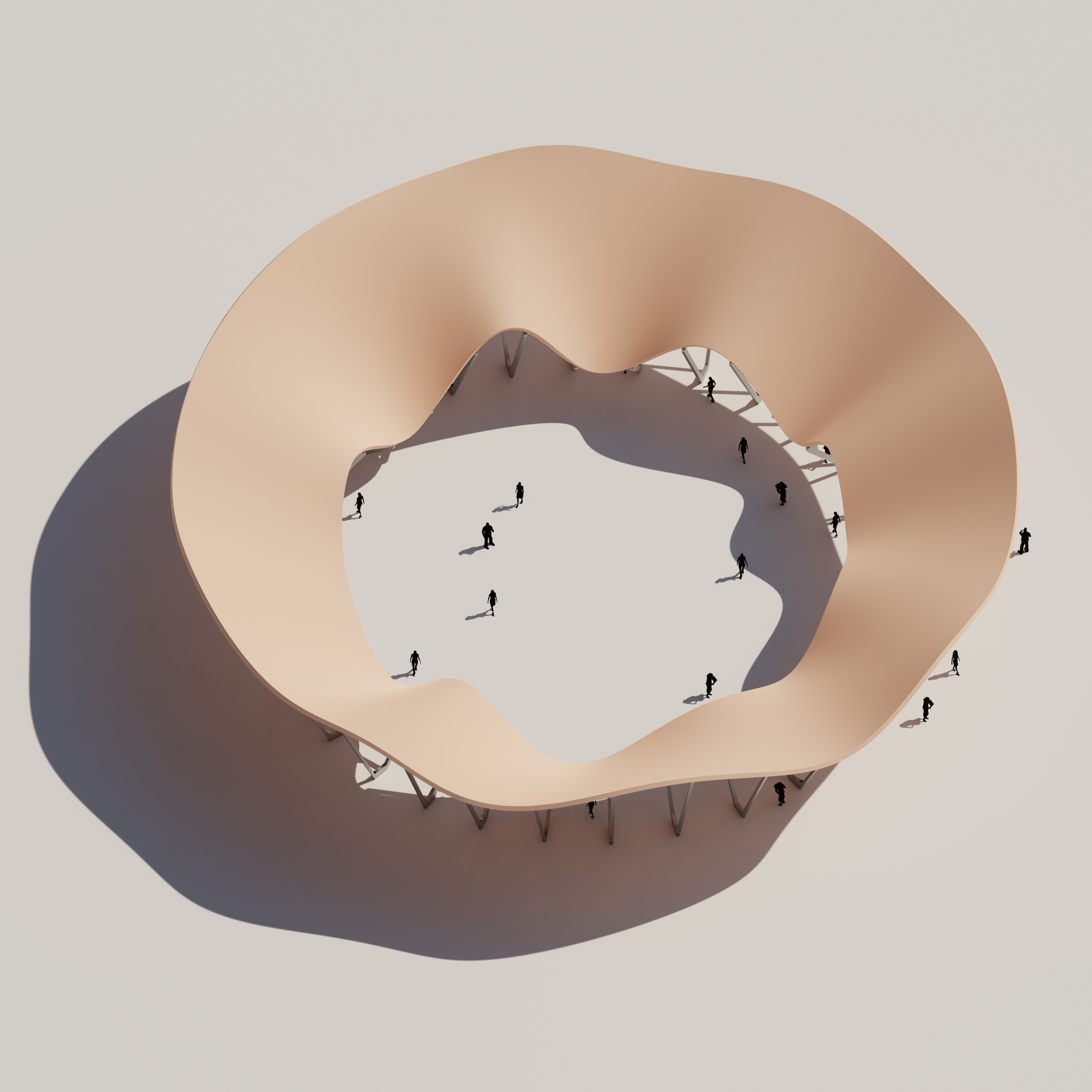 Wavy Shade Pavilion Rhino Grasshopper-17