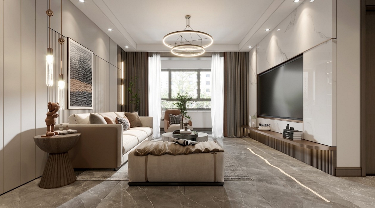 现代轻奢风格客餐厅-5