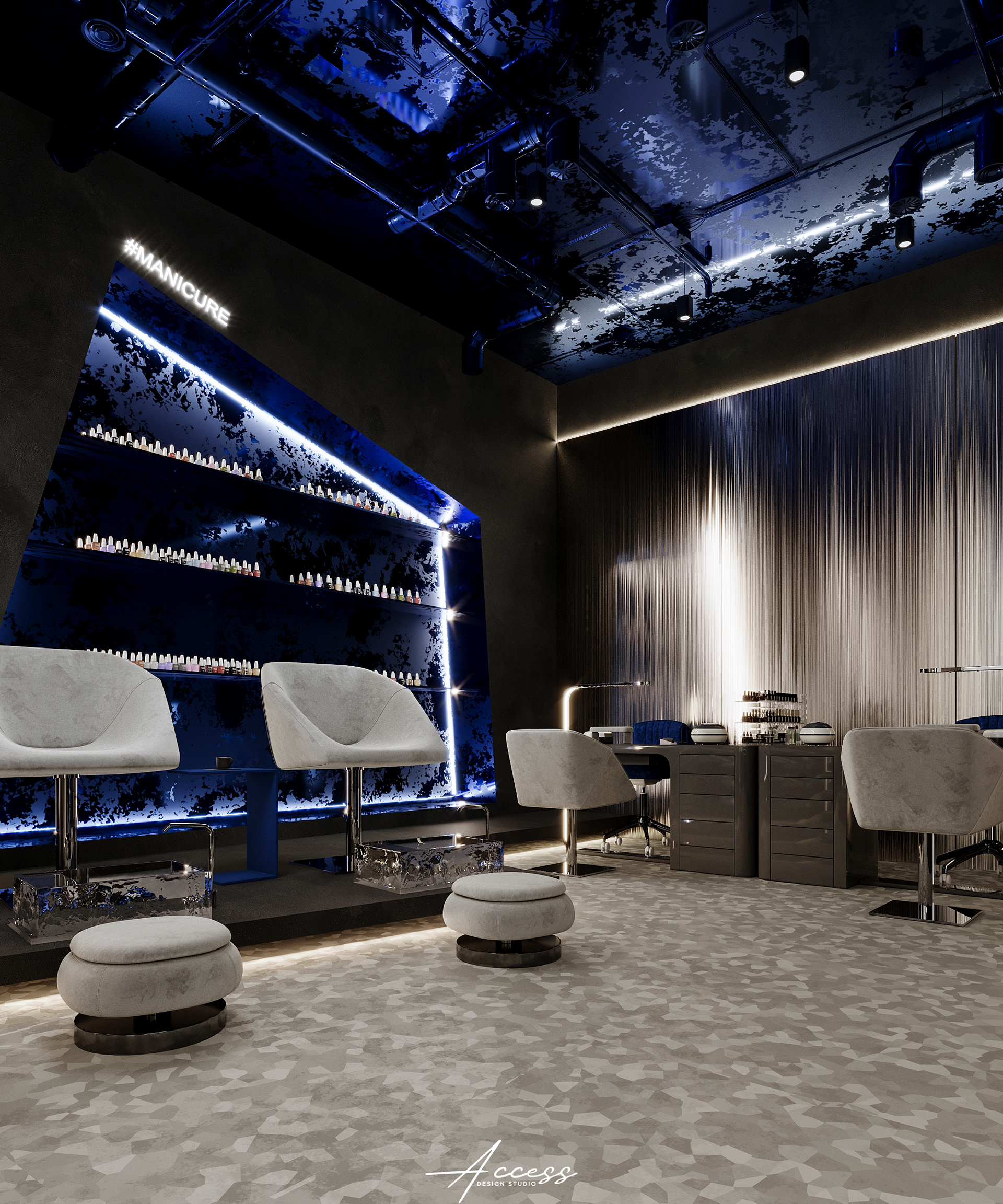 Nawras al Mullahi美容沙龙设计丨Access Design-11