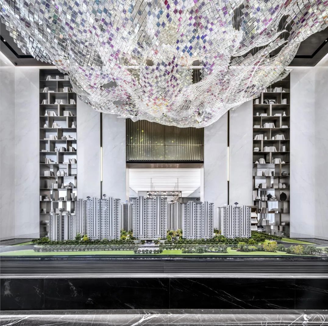 青岛悦海府售楼处 | 海洋主题的现代东方空间设计-9