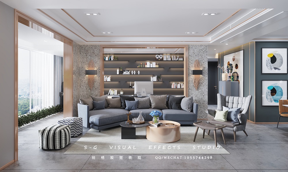 北京某现代轻奢公寓设计亮点解读-3