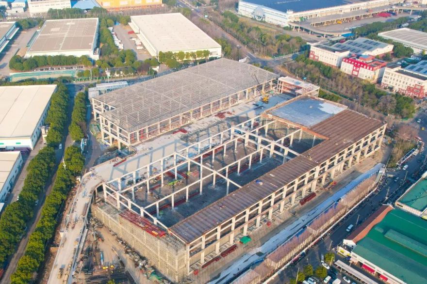 “零碳绿园”刷新进度条!中建八局这个物流枢纽工程全面封顶-95