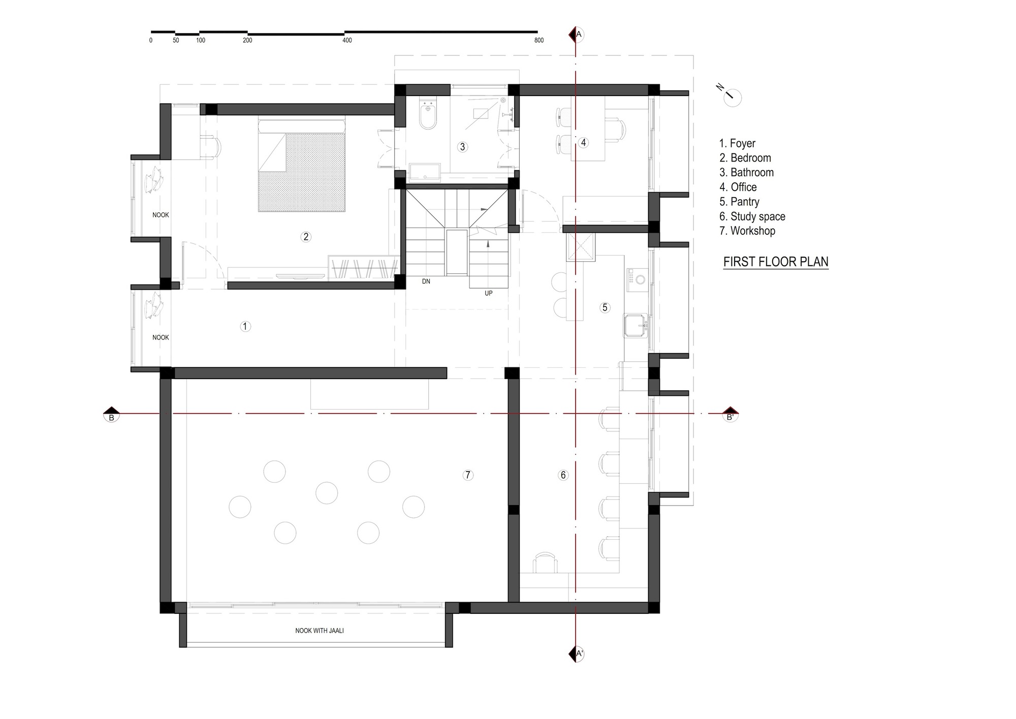 阅览室丨印度丨A N Design Studio-16