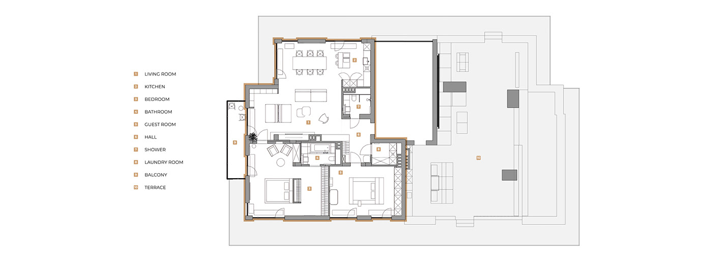 现代顶层公寓丨白俄罗斯明斯克丨ZROBIM architects-35