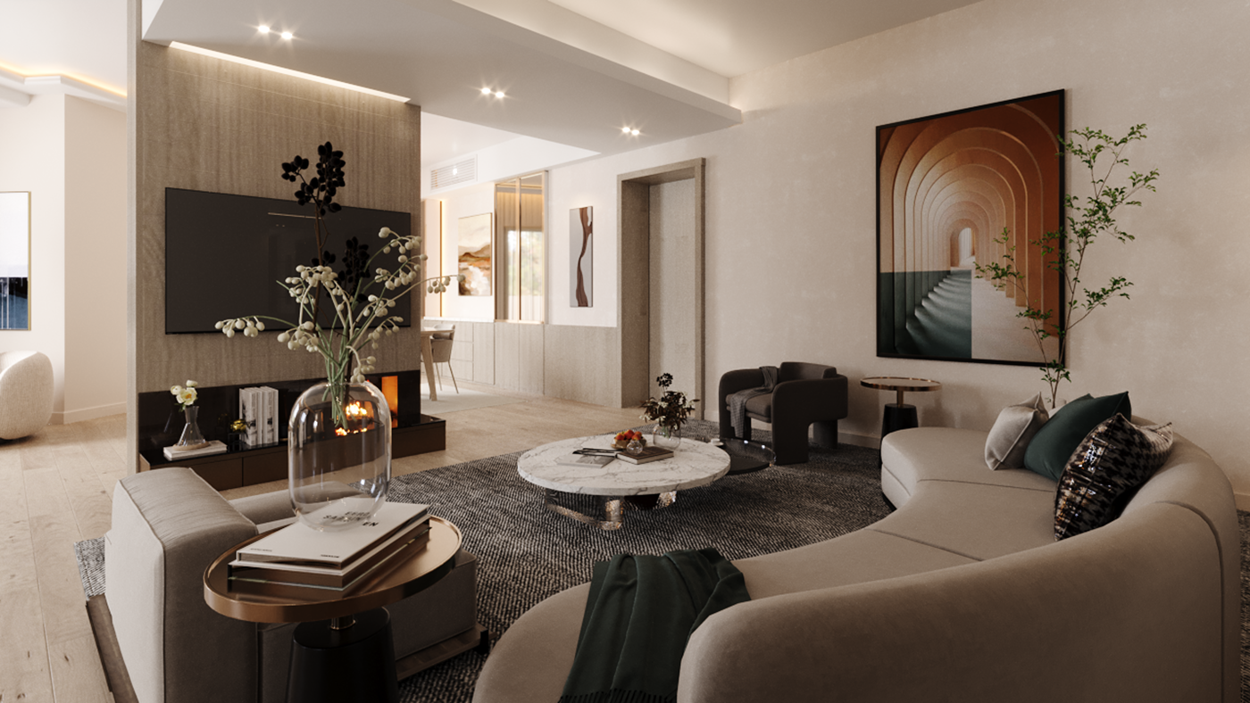 公寓单元室内设计丨埃及开罗-0