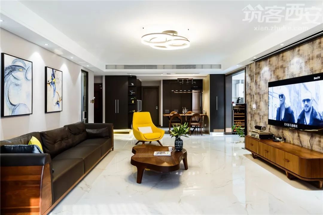 《声韵》 | 190㎡平层大改,孩子可以在家骑滑滑车!-32