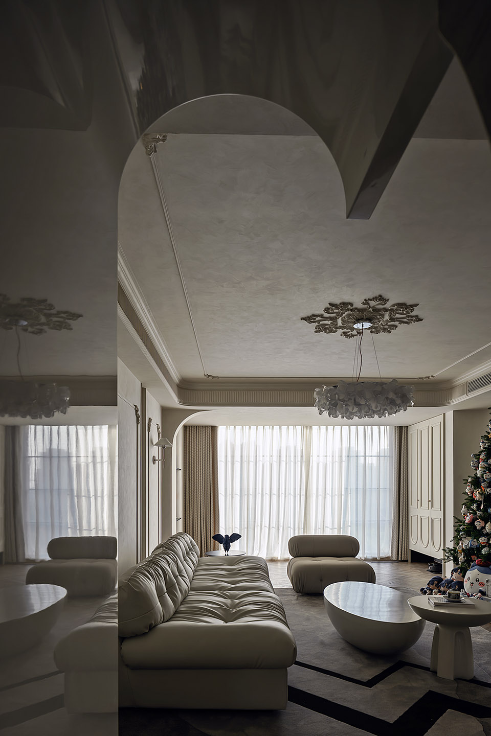 “流动的优雅”住宅丨中国扬州丨扬州上维美学空间设计有限公司-1