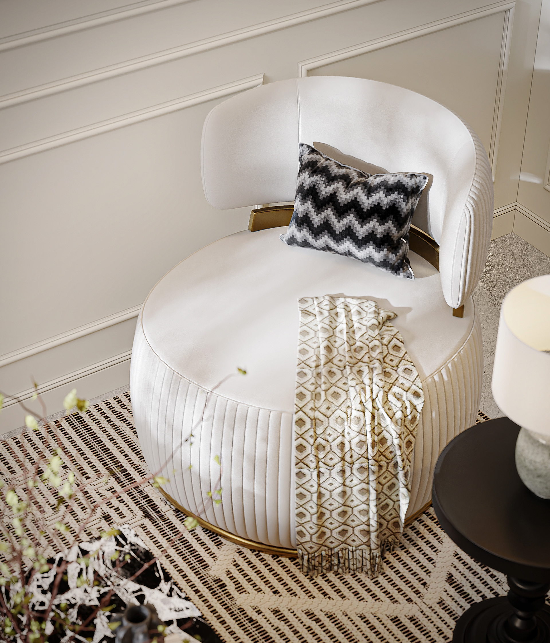 挑空别墅丨法国巴黎丨Pham Tu Uyen-11