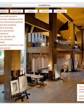 重塑 Ricardo Bofill 建筑工作室官网，结构与视觉的双重升级