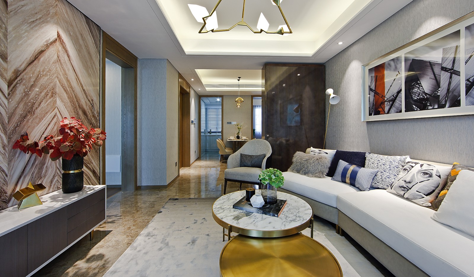 杭州招商春秋华庭 B 户型样板房空间摄影-6