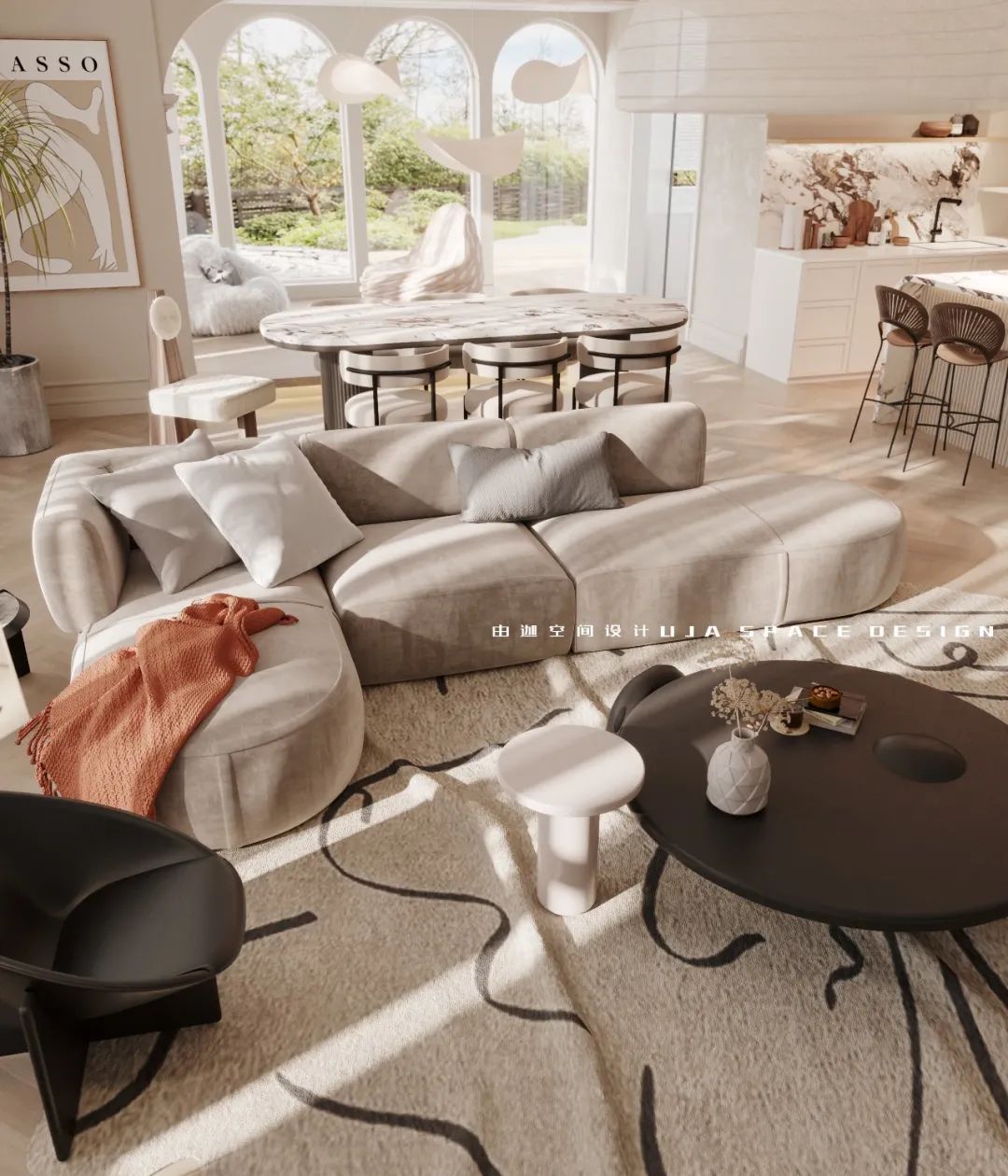 奶油轻法式私宅设计丨中国重庆丨重庆由迦空间设计-15