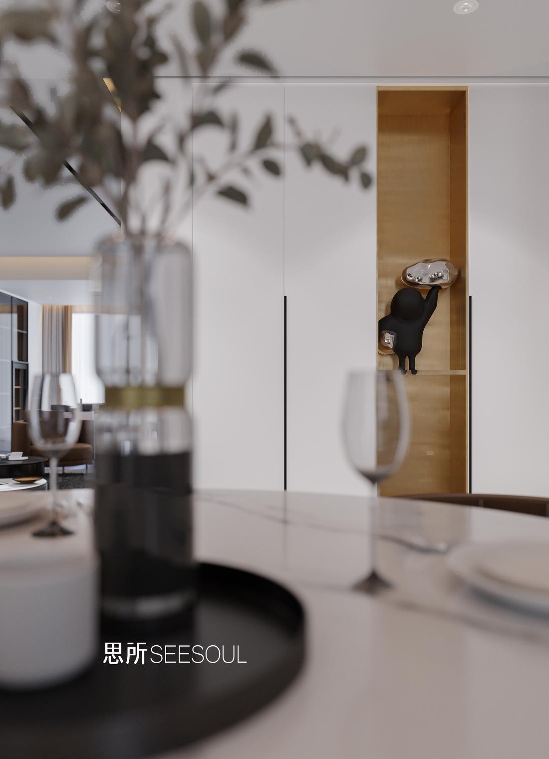 株洲 湘水湾现代平层设计-4