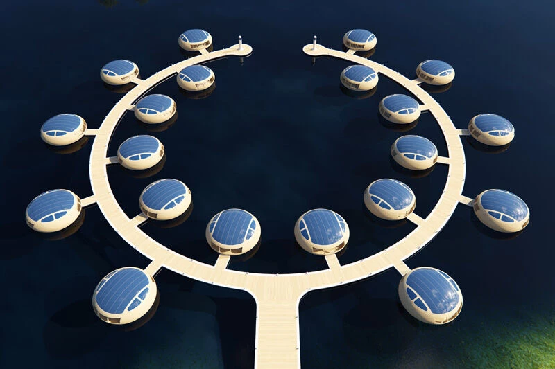 英国生态环保漂浮屋 WaterNest 100-14